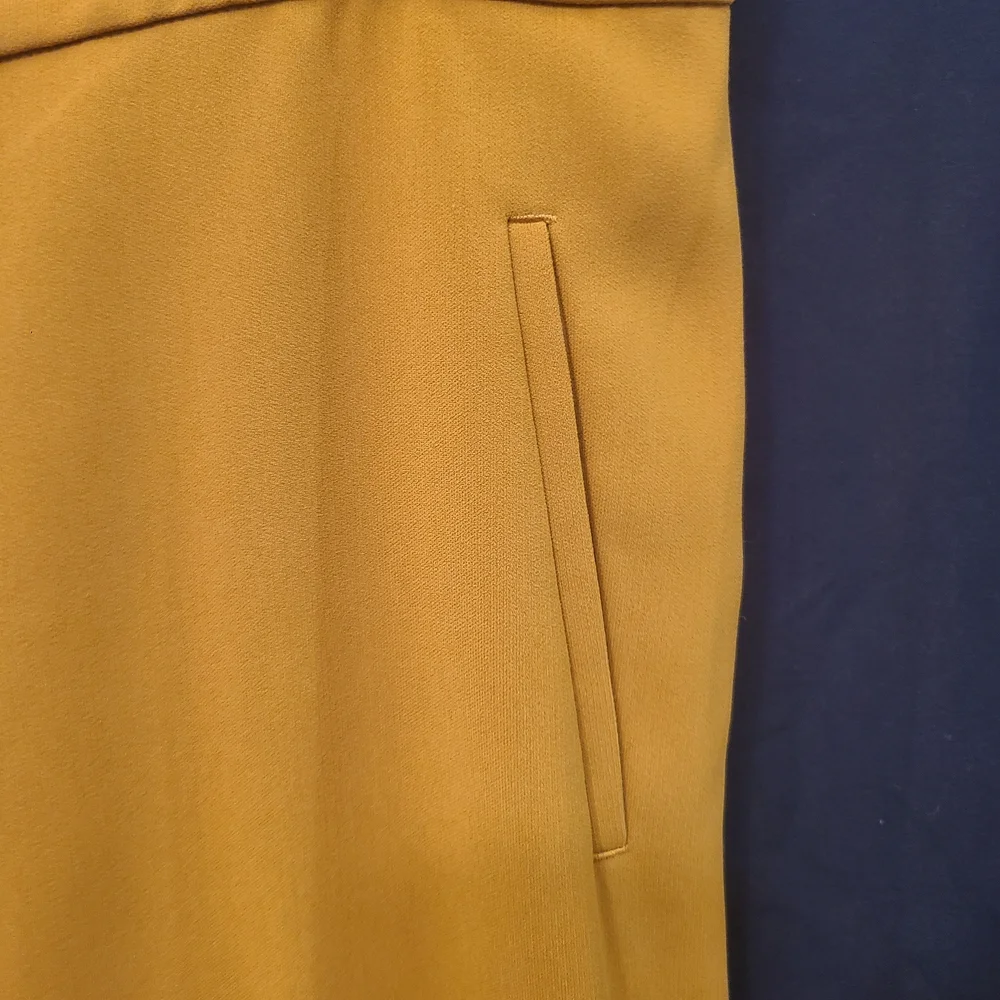 gibson latimer womens wide Leg Mustard Pant Size 12 - Picture 6 of 6